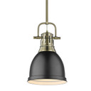 Mini Pendants Metal Shade by Golden ( 62 | 3604-S AB-BLK Duncan ) 
