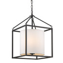 Foyer/Hall Lanterns Open Frame by Golden ( 62 | 2243-3P BLK-MWS Manhattan ) 