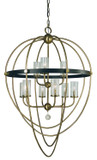 Foyer/Hall Lanterns Open Frame by Framburg ( 8 | 3049 AB/MBLACK Margaux ) 
