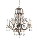 Mid. Chandeliers Candle by Generation Lighting ( 1 | F2303/8MBZ Chateau ) 