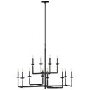 Large Chandeliers Candle by Generation Lighting ( 1 | F3290/12AI Ansley ) 