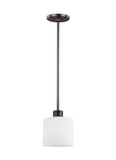Mini Pendants Glass Down by Generation Lighting ( 1 | 6128801-710 Canfield ) 