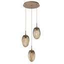 Mini Pendants 3 Light Cluster by Hammerton Studio ( 404 | CHB0067-03-NB-GB-C01-L3 Meteo ) 