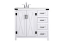 Plumbing Bath Chests/Vanities by Elegant Lighting ( 173 | VF90236WH Grant ) 