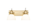 Bathroom Fixtures Two Lights by Golden ( 62 | 3118-BA2 BCB-OP Hines ) 
