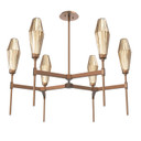 Mid. Chandeliers Glass Up by Hammerton Studio ( 404 | CHB0049-37-BB-RB-001-L1 Aalto ) 