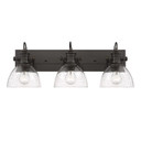 Bathroom Fixtures Three Lights by Golden ( 62 | 3118-BA3 RBZ-SD Hines ) 