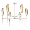 Mid. Chandeliers Glass Up by Hammerton Studio ( 404 | CHB0049-37-BS-RB-001-L1 Aalto ) 