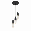 Mini Pendants 3 Light Cluster by Eurofase ( 40 | 43858-022 Ecrou ) 
