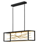 Linear/Island Open Frame by Fredrick Ramond ( 138 | FR46406BLK Styx ) 
