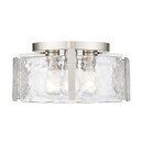 Flush Mounts Glass Down by Golden ( 62 | 3164-FM PW-HWG Aenon ) 