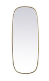 Mirrors Oval/Round by Elegant Lighting ( 173 | MR2B2460BRS Brynn ) 