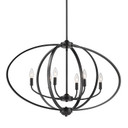 Mid. Chandeliers Candle by Golden ( 62 | 3167-LP BLK Colson ) 