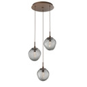 Mini Pendants 3 Light Cluster by Hammerton Studio ( 404 | CHB0066-03-BB-GS-C01-L3 Aster ) 