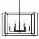 Mid. Chandeliers Candle by Golden ( 62 | 6070-9 BLK-BLK Tribeca ) 