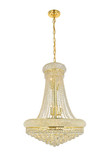Mid. Chandeliers Glass Down by Elegant Lighting ( 173 | V1800D28G/RC Primo ) 