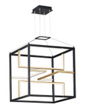 Foyer/Hall Lanterns Open Frame by ET2 ( 86 | E21224-BKGLD Chamber ) 