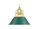 Sconces Metal by Golden ( 62 | 3306-1W BCB-GN Orwell ) 