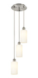 Mini Pendants 3 Light Cluster by Innovations ( 405 | 113B-3P-SN-G434-7WH Downtown Urban ) 