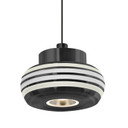 Mini Pendants Glass Down by Besa ( 74 | 1XT-FLOW00-CLFR-LED-BK Besa Flower Pendant ) 