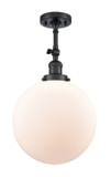 Semi-Flush Mts. Directional by Innovations ( 405 | 201F-BK-G201-12-LED Franklin Restoration ) 