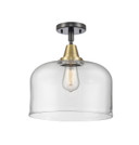 Semi-Flush Mts. Glass Down by Innovations ( 405 | 447-1C-BAB-G72-L-LED Caden ) 