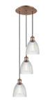 Mini Pendants 3 Light Cluster by Innovations ( 405 | 113B-3P-AC-G382 Ballston ) 
