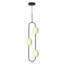 Mini Pendants Glass Down by Alora ( 452 | PD302003MBBG Tagliato ) 