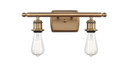 Bathroom Fixtures Two Lights by Innovations ( 405 | 516-2W-BB-LED Ballston ) 