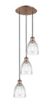 Mini Pendants 3 Light Cluster by Innovations ( 405 | 113B-3P-AC-G442 Ballston ) 