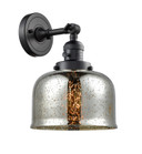 Sconces Single Glass by Innovations ( 405 | 203SW-BK-G78-LED Franklin Restoration ) 