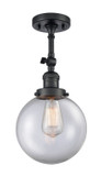 Semi-Flush Mts. Directional by Innovations ( 405 | 201F-BK-G202-8-LED Franklin Restoration ) 