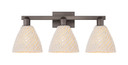 Bathroom Fixtures Three Lights by Innovations ( 405 | 716-3W-OB-NBD-75-NAT Arcadia ) 