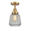 Flush Mounts Glass Down by Innovations ( 405 | 447-1C-BB-G142 Caden ) 