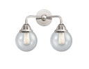 Bathroom Fixtures Two Lights by Innovations ( 405 | 288-2W-PC-G204-6-LED Nouveau 2 ) 