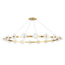 Large Chandeliers Ring/Halo by Hudson Valley ( 70 | 4258-AGB Austen ) 