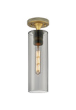 Semi-Flush Mts. Glass Down by Innovations ( 405 | 434-1F-BB-G434-12SM Downtown Urban ) 