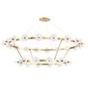 Large Chandeliers Ring/Halo by Hudson Valley ( 70 | 4262-AGB Austen ) 