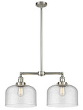 Mid. Chandeliers Glass Down by Innovations ( 405 | 209-SN-G74-L-LED Franklin Restoration ) 