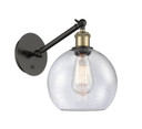 Sconces Single Glass by Innovations ( 405 | 317-1W-BAB-G124-8-LED Ballston ) 