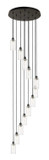 Pendants Multi-port/Cascade by Innovations ( 405 | 126B-12P-BK-G434-7CL Downtown Urban ) 