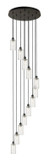 Pendants Multi-port/Cascade by Innovations ( 405 | 126B-12P-BK-G434-7DE Downtown Urban ) 