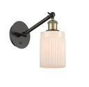 Sconces Single Glass by Innovations ( 405 | 317-1W-BAB-G341 Ballston ) 
