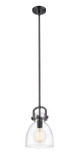 Mini Pendants Glass Down by Innovations ( 405 | 410-1SS-BK-G412-8CL Downtown Urban ) 
