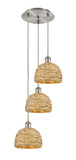 Mini Pendants 3 Light Cluster by Innovations ( 405 | 113B-3P-SN-RBD-8-NAT Ballston ) 
