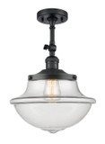 Semi-Flush Mts. Glass Down by Innovations ( 405 | 201F-BK-G542 Franklin Restoration ) 