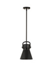 Mini Pendants Metal Shade by Innovations ( 405 | 410-1SS-BK-M411-8BK Downtown Urban ) 