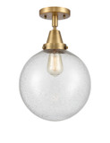 Flush Mounts Glass Down by Innovations ( 405 | 447-1C-BB-G204-10-LED Caden ) 