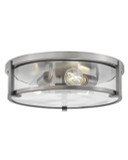 Flush Mounts Drum Shade by Hinkley ( 13 | 3243AN-CL Lowell ) 