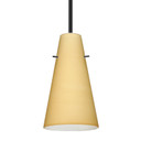 Mini Pendants Glass Down by Besa ( 74 | 1TT-4124VM-LED-BK Besa Cierro Stem Pendant ) 
